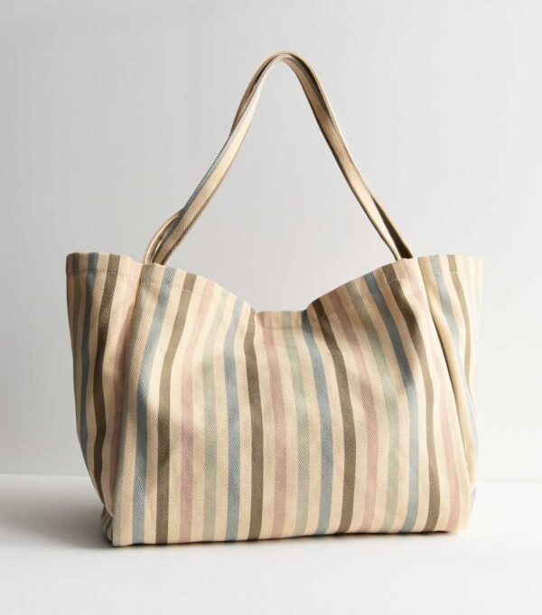 Stripe Slouch Tote Bag - Image 3