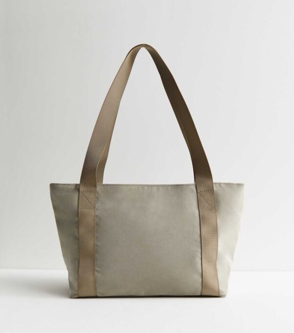 Olive Pocket Front Tote Bag