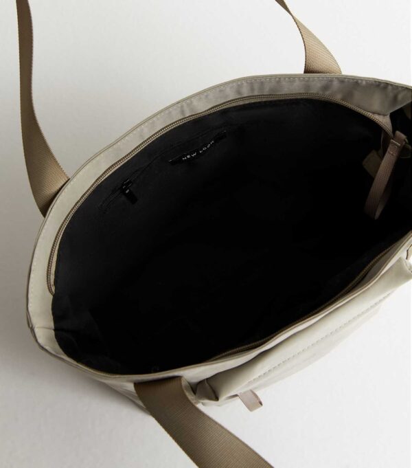 Olive Pocket Front Tote Bag - Image 4